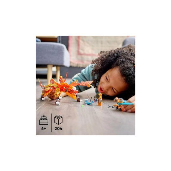 LEGO NINJAGO Kai’s Fire Dragon EVO 71762 Toy Building Kit (204 Pieces) - Picture 2 of 3